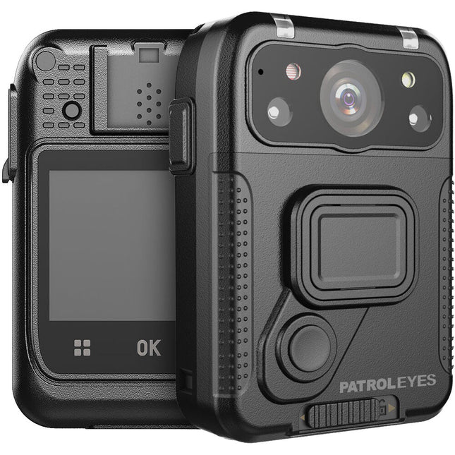 PatrolEyes IRIS 2K Cámara Corporal Policía Visión Nocturna GPS 128GB 140°