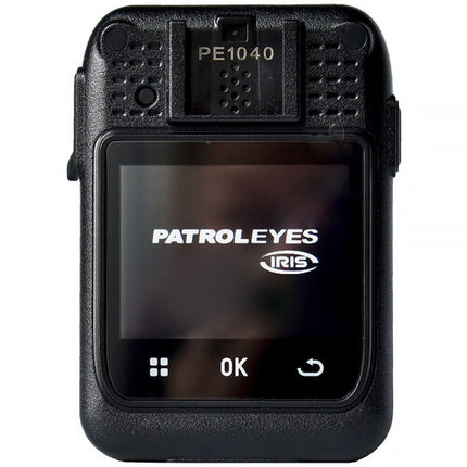 PatrolEyes IRIS 2K Cámara Corporal Policía Visión Nocturna GPS 128GB 140°