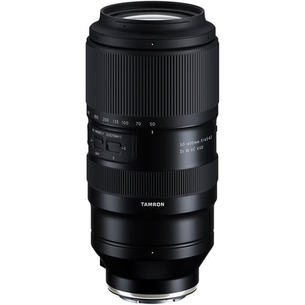 Tamron 50-400mm f4.5-6.3 Di III VC VXD Lente para Sony E con Estabilizador y Motor AF Linear