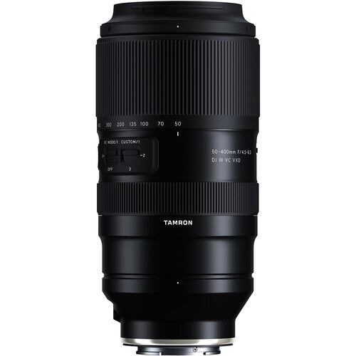 Tamron 50-400mm f4.5-6.3 Di III VC VXD Lente para Sony E con Estabilizador y Motor AF Linear