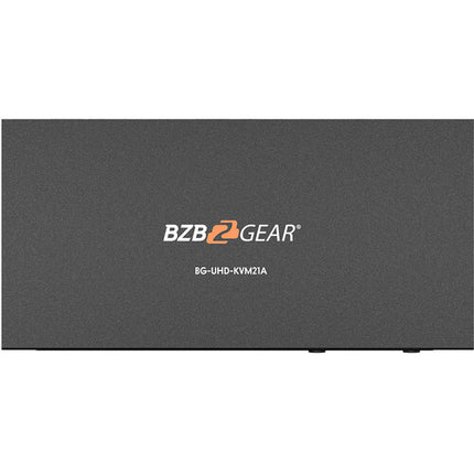 BZBGEAR 2-Port HDMI KVM Switch Conmutador HDMI 4K UHD USB 2.0 Audio Integrado