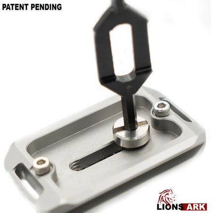 Lions Ark DST Multiherramienta para cámara con llave Allen #4 y destornillador plano acero inoxidable