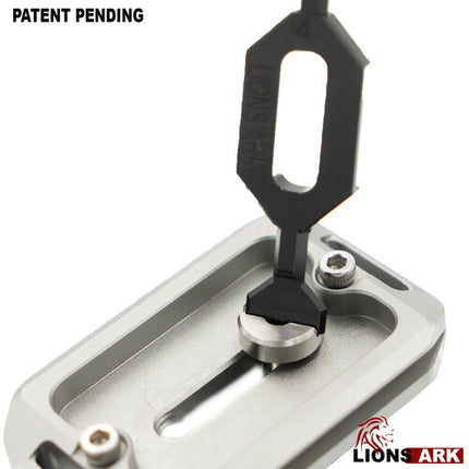 Lions Ark DST Multiherramienta para cámara con llave Allen #4 y destornillador plano acero inoxidable