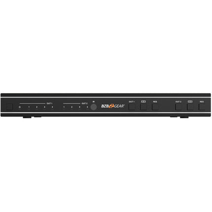 BZBGEAR 4x2 Multivisor 4K60 con Conmutador Seamless y De-Embebedor de Audio 18 Gb/s 4 Entradas HDMI