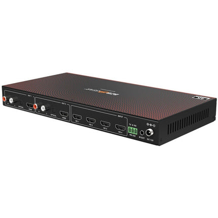 BZBGEAR 4x2 Multivisor 4K60 con Conmutador Seamless y De-Embebedor de Audio 18 Gb/s 4 Entradas HDMI