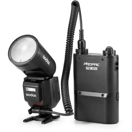 Godox V1Pro S Flash para Sony 76Ws Zoom 28-105mm con Sub-Flash y Batería