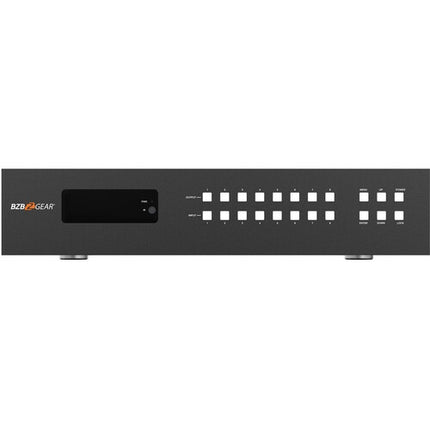 BZBGEAR 8x8 UHD 4K 18 Gb/s Matriz HDMI HDBaseT con IR y 8 Receptores incluidos