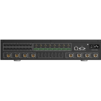 BZBGEAR 8x8 UHD 4K 18 Gb/s Matriz HDMI HDBaseT con IR y 8 Receptores incluidos