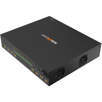 BZBGEAR 8x8 UHD 4K 18 Gb/s Matriz HDMI HDBaseT con IR y 8 Receptores incluidos
