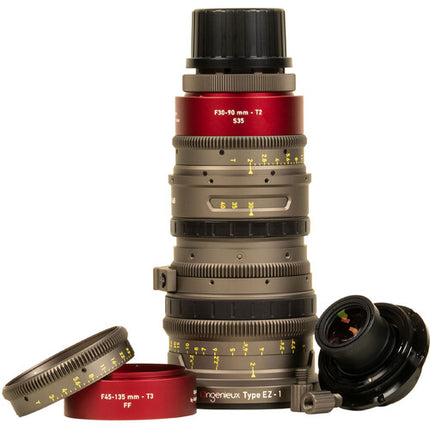 Angenieux EZ-1 EZ-2 EZ-3 Kit de Zoom Cinematográfico Super 35 y Full Frame con 3 Parasol y Filtros Transparentes