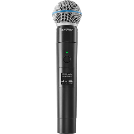 Shure MXW2X/BETA58 Micrófono Inalámbrico Mano con Beta 58A 25h Batería