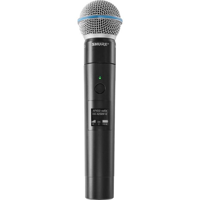 Shure MXW2X/BETA58 Micrófono Inalámbrico Mano con Beta 58A 25h Batería