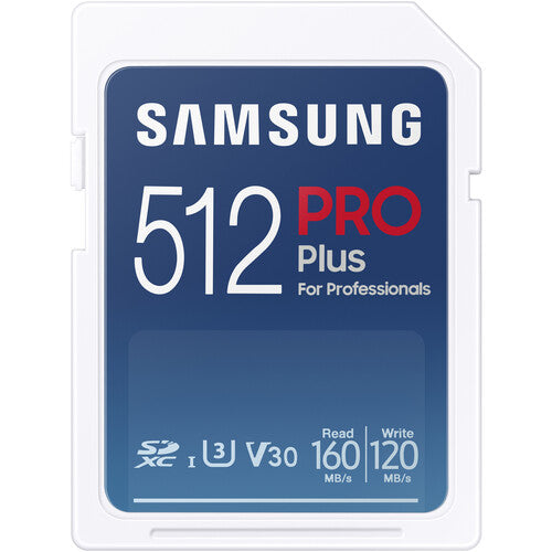 Samsung 512GB PRO Plus Tarjeta de Memoria SDXC UHS-I 180MB/s con Lector USB-A