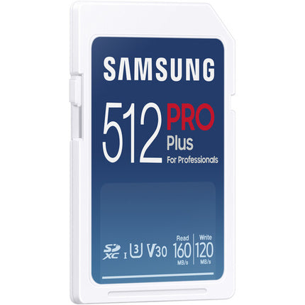Samsung 512GB PRO Plus Tarjeta de Memoria SDXC UHS-I 180MB/s con Lector USB-A