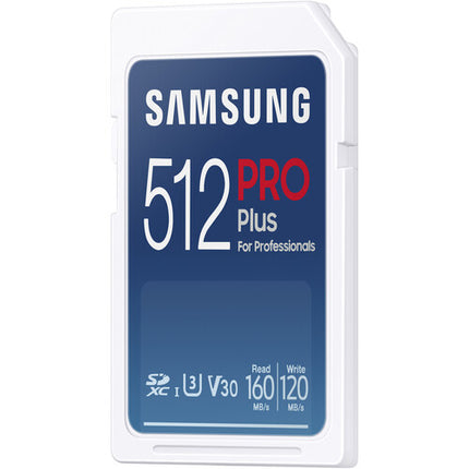 Samsung 512GB PRO Plus Tarjeta de Memoria SDXC UHS-I 180MB/s con Lector USB-A