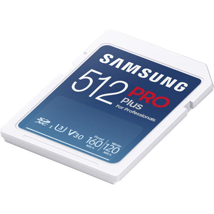 Samsung 512GB PRO Plus Tarjeta de Memoria SDXC UHS-I 180MB/s con Lector USB-A