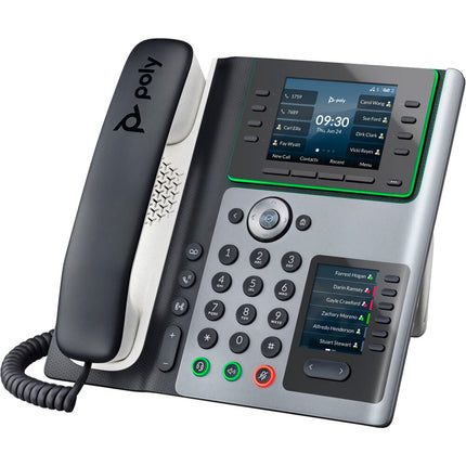 Poly Edge E400 Teléfono IP de Escritorio con Pantalla IPS 3.5" y 2 Puertos Ethernet Gigabit PoE