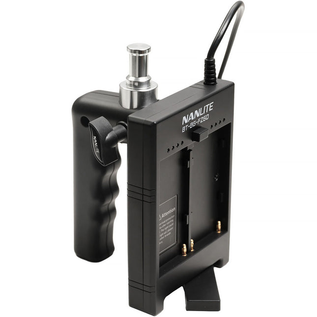 Nanlite Forza 60 Empuñadura Batería para Sony L NP-F con Indicadores y Soporte Plegable