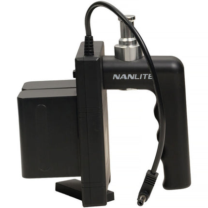 Nanlite Forza 60 Empuñadura Batería para Sony L NP-F con Indicadores y Soporte Plegable