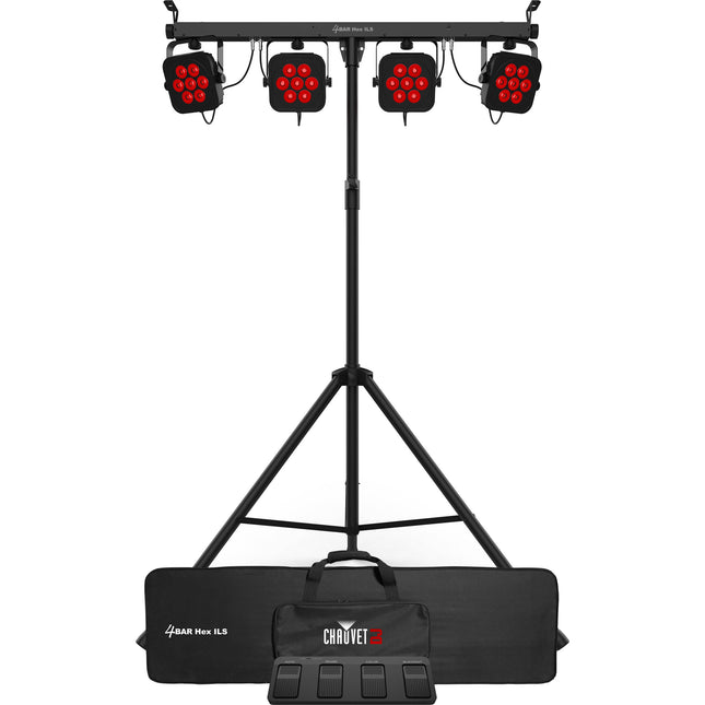 CHAUVET DJ 4BAR Hex ILS Sistema de Luces RGBAW+UV 42x5.1W LED 16° Beam Angulo