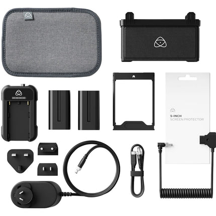 Atomos Kit de Accesorios 5" Versión II con 2 Baterías 5200mAh y Cargador Rápido