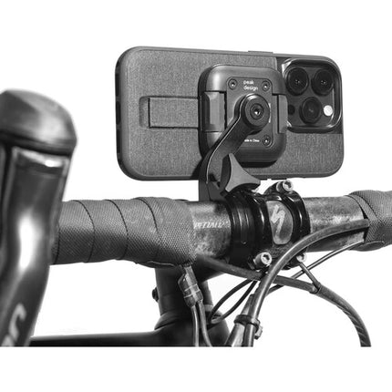 Peak Design Out Front Soporte para Smartphone para Bicicleta con SlimLink y 4 Collares de Tamaño