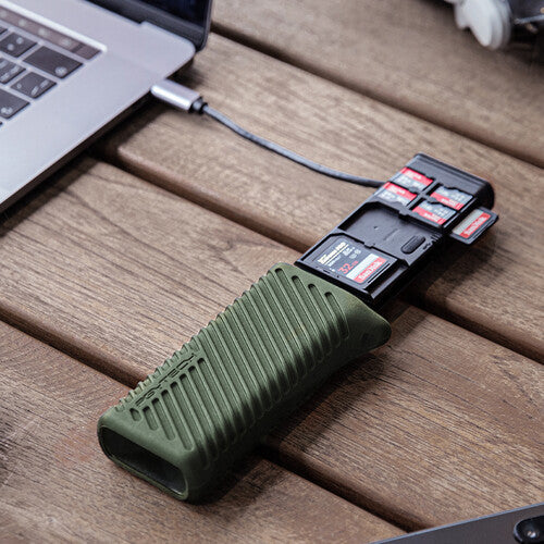 PGYTECH CreateMate Lector de Tarjetas y Estuche Alta Velocidad IP54 USB-C