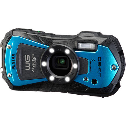 Ricoh Pentax WG-90 Cámara digital azul 16MP Zoom 5x LCD 2.7"
