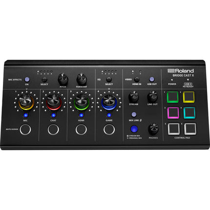 Roland BRIDGE CAST X Mezclador Streaming con Captura Video Dual HDMI Dual USB-C