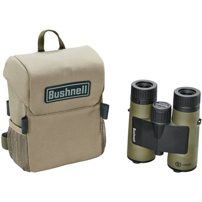 Bushnell 10x42 Prime Binoculares con óptica multicapa estuche Vault y arnés