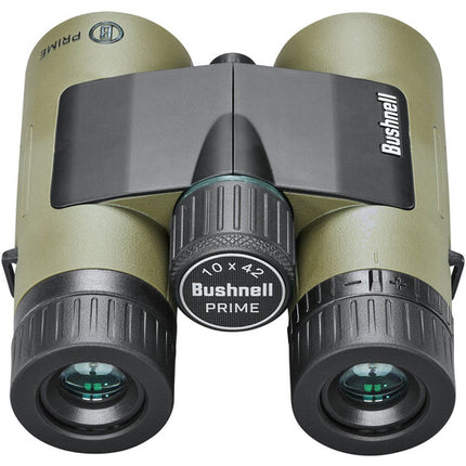 Bushnell 10x42 Prime Binoculares con óptica multicapa estuche Vault y arnés