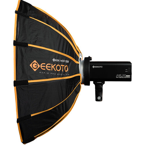 Geekoto S26 Softbox Plegable Rápido 26" con Adaptador Bowens y Bolsa