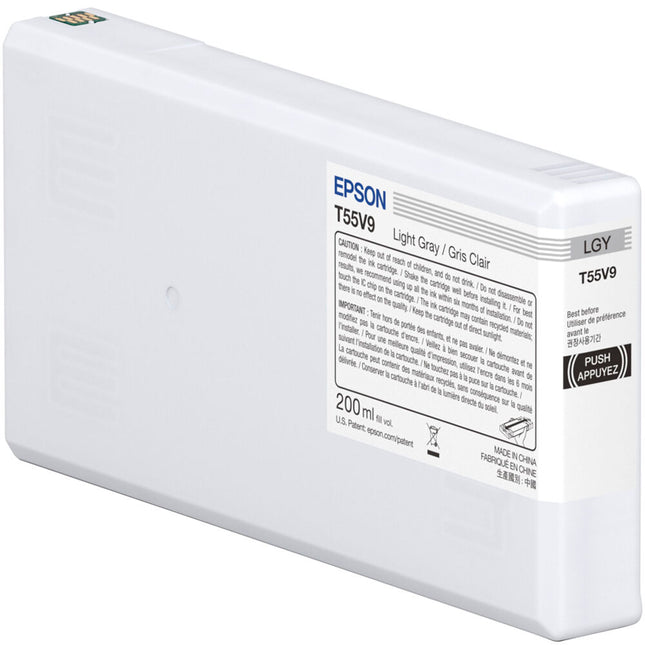 Cartucho de Tinta Epson T55V Light Gray UltraChrome PRO10 200mL Archival Pigment Ink