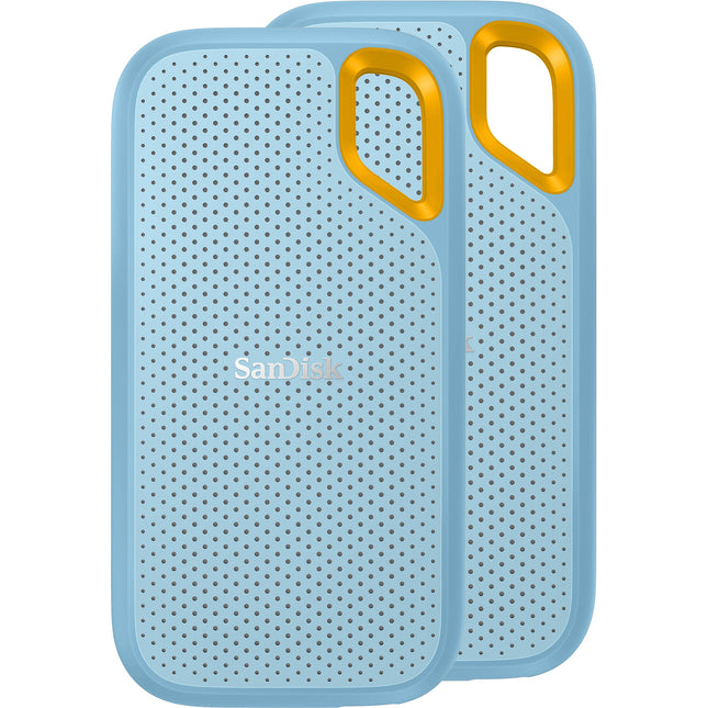 SanDisk 1TB Extreme Portable SSD V2 Azul 1050 MBs USB-C Resistente IP55 2 Pack