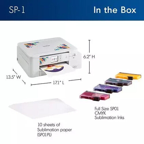 Brother SP1 Impresora de Sublimación Alta Resolución 1200x2400 dpi Tamaño 8.5x14 Pulgadas