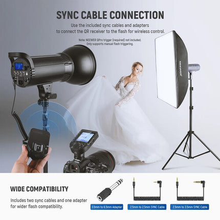 Neewer QR Receptor de Flash Inalámbrico 2.4 GHz Alcance 100 m