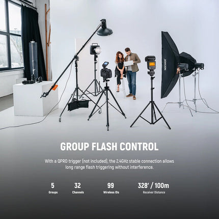 Neewer QR Receptor de Flash Inalámbrico 2.4 GHz Alcance 100 m