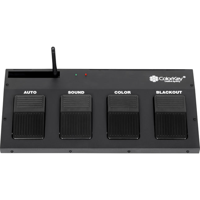 ColorKey Controlador inalámbrico de pedal para Partybar Mobile y Pro sin manos con cuatro pilas AAA