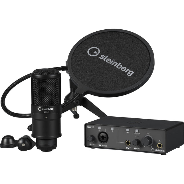 Steinberg IXO12 Interfaz de Audio USB-C para Podcast Micrófono Condensador 24-Bit 192kHz