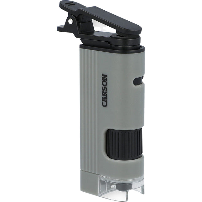 Carson MicroPic Microscopio de Bolsillo LED Aumento 120-240x con Adaptador para Smartphone