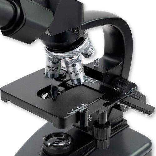 Carson Advanced Microscopio Compuesto Binocular 40x-1600x LED con Objetivos 4x-100x