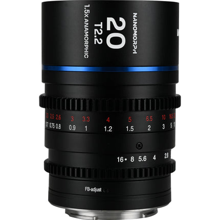 Venus Optics Laowa Nanomorph 20mm T2.2 1.5x Lente Anamórfica MFT Azul