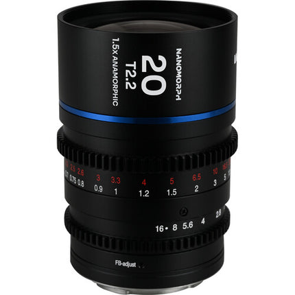Venus Optics Laowa Nanomorph 20mm T2.2 1.5x Lente Anamórfica MFT Azul