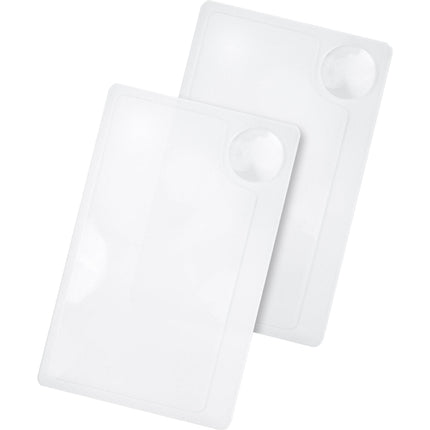 Carson Lupa Tarjeta de Crédito con Lente 2.5x y 6x 2 Pack con Funda