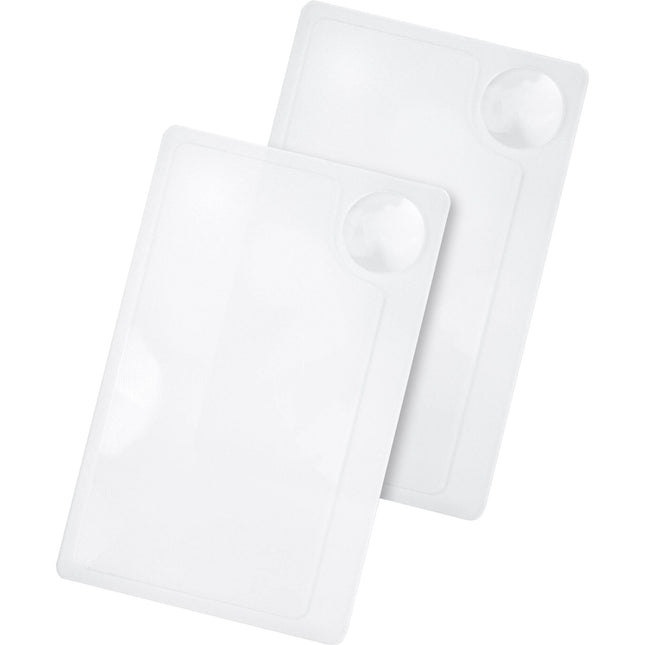 Carson Lupa Tarjeta de Crédito con Lente 2.5x y 6x 2 Pack con Funda