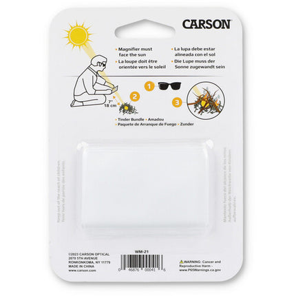 Carson Lupa Tarjeta de Crédito con Lente 2.5x y 6x 2 Pack con Funda