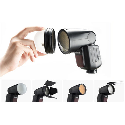 Godox V1 TTL Flash y XProS Disparador para Sony con 480 Flashes y Alcance 100m