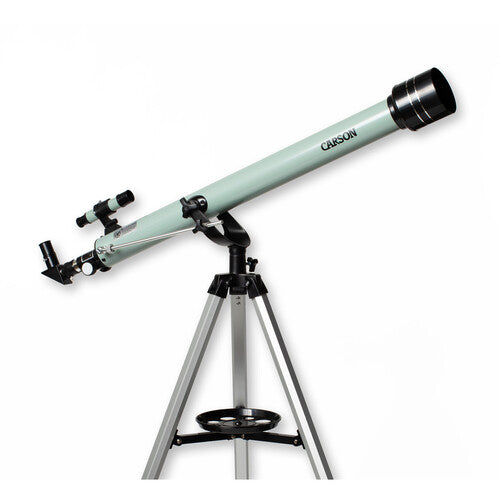 Carson Stara 60mm Refractor Telescope Apertura 60mm Focal 900mm Trípode Acero