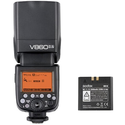 Godox VING V860IIS Flash TTL para cámaras Sony Batería Li-Ion y Zoom 20-200mm