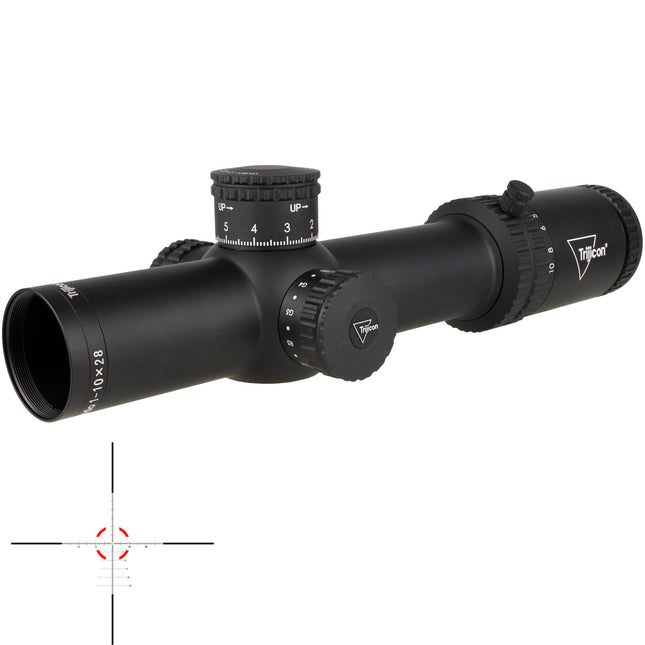 Trijicon 1-10x28 Credo Mira Telescópica con Retícula MRAD y Tubo 34mm